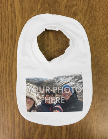 CT01 - Personalised Your Photo Baby Bib