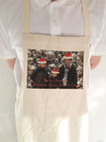 Personalised Apron with Photo of Your Choice with Christmas Hat Added