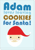 CA07 - Personalised Christmas (Name) Loves Cooking/Leaving Cookies For Santa Personalised Print