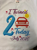 I Turned Age Birthday Month 2023 and 2024 T Shirts for Adults and Children