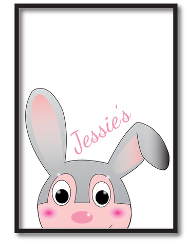 EA17 - Personalised Easter Jessica Rabbit Print