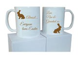 EA01 - Personalised Almost Everyone Loves Easter Bunny Mug & White Box