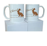EA02 - Personalised Chocolate Easter Bunny Mug & White Box