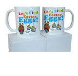 EA03 - Personalised Colouring Easter Egg Mug & White Box