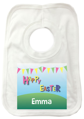 EA05 - Personalised Carnival Easter Baby Bib