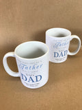 FD01 - Personalised Any man can be a Father, Father's Day Mug & White Gift Box