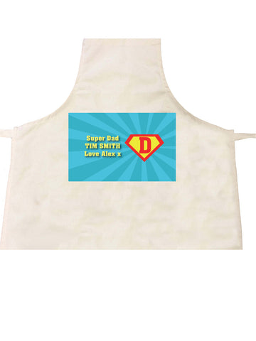 FD10 - Superman and our Dad Personalised Apron