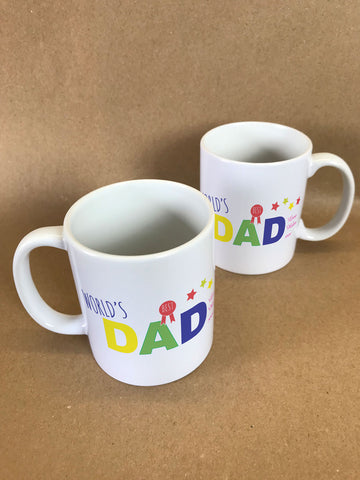 FD12 - World's Best Dad Personalised Mug & White Gift Box