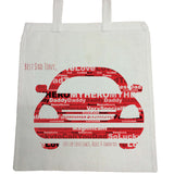 FD13 - Personalised Front of Car Word Art for Dad, Step-dad or Grandad Canvas Bag for Life