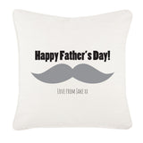 Large Moustache Personalised Father's Day Cushion