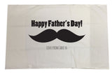 FD06 - Large Moustache Personalised Father's Day Pillow Case