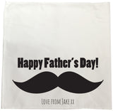 FD06 - Large Moustache Personalised Father's Day Tea Towel