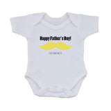 FD06 - Large Moustache Personalised Father's Day Baby Vest
