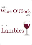 HF05 - Is it Wine O'clock yet? Personalised Canvas Print