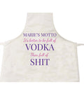 Motto it's Better to be Full of Wine, Vodka or Gin than Shit Personalised Apron