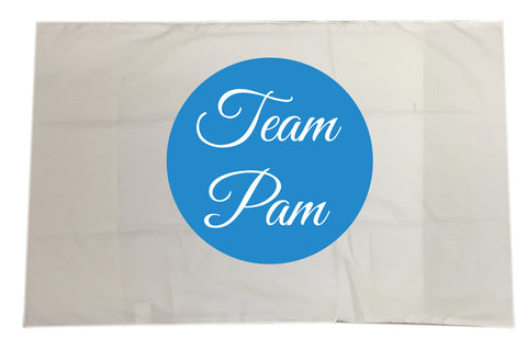 Team Name of Your Choice Personalised White Pillow Case Cover. Change the name to suit.