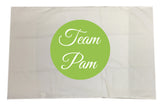 Team Name of Your Choice Personalised White Pillow Case Cover. Change the name to suit.
