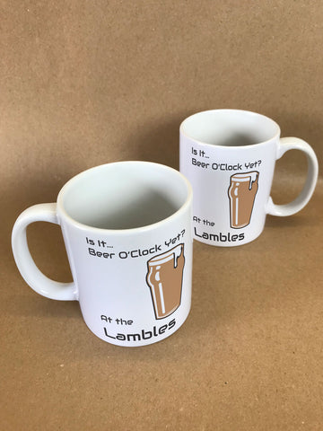 Is It Beer O'Clock Yet? Personalised Mug & White Gift Box