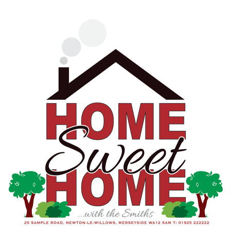 HM002 - Home Sweet Home Moving Card - Personal, Business, Home