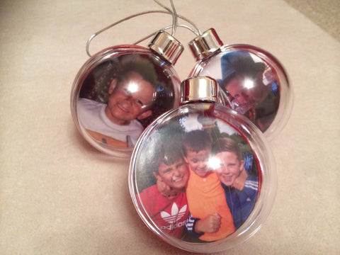 CA24 - Photo Christmas Bauble for Christmas Tree, Personalised with Your Photo