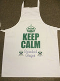 FD15 - Keep Calm in Charge of the BBQ Personalised Apron Ideal Gift for Dad or Grandad