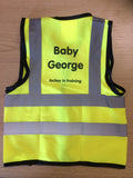 Printed Nursery or Childminding or KS1 + KS2 Yellow Hi-Vis Vest for Children/Kids