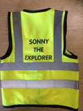 Printed Nursery or Childminding or KS1 + KS2 Yellow Hi-Vis Vest for Children/Kids