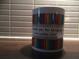 TG07 - Teachers Coloured Pencils Personalised Gifts Mug & White Gift Box