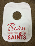 WWS04 - Born To Support Saints Baby Bib, example for St Helens RLFC - COYS