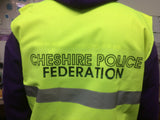 Promotional Branded Company Hi Vis Vest, personalised with company details