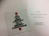 Christmas Cards for Business with Personalised Message, Name or Logo in Tree