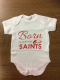 WWS04 - Born To Support Saints Baby Vest, example for St Helens RLFC - COYS