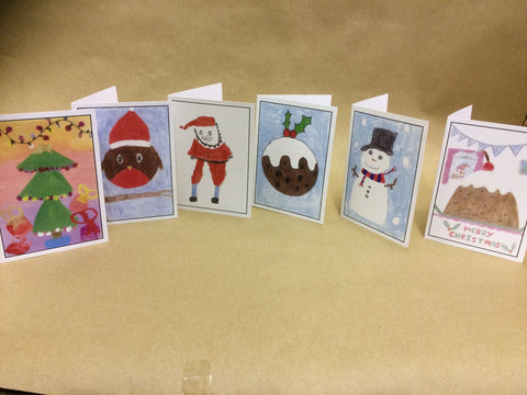 Personalised Christmas Cards with Child's Drawing School & Nursery Christmas Fundraiser