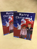 Christmas Cards for Family or Business with Personalised Classic Santa & Sleigh