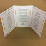 Funeral Service Order of Service, printed Black with Photograph