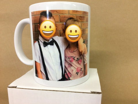 Personalised Your Photo and You Personal Message Mug & White Gift Box