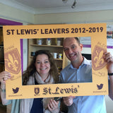 Personalised Leavers Social Media Selfie Frame for Schools, Colleges & Universities with Logo and Year (Facebook, Instagram, Twitter)