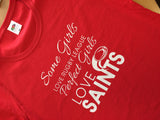 WWS14 -Real Girls Love Rugby League, Smart Girls Love Saints (St Helens RLFC) Hooded Top- COYS