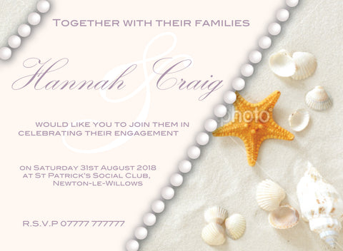 INV002 - Beach Themed Invite - Birthday, Wedding, Beach Party