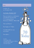 INV007 - Champagne Invite - Birthday Party Any Age or Occasion