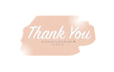 INV042 - Personalised Watercolour Style Thank You Cards - Birthday, Christening, Birth