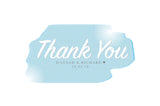 INV042 - Personalised Watercolour Style Thank You Cards - Birthday, Christening, Birth