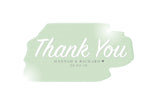 INV042 - Personalised Watercolour Style Thank You Cards - Birthday, Christening, Birth