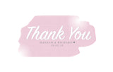 INV042 - Personalised Watercolour Style Thank You Cards - Birthday, Christening, Birth