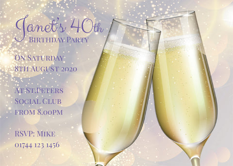INV045 - Champagne Sparkle Invite