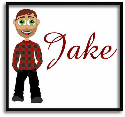 VA15 - Jake Character Valentine's Personalised Print