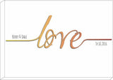 VA17 - Names Love Established....  Valentine's Personalised Print