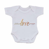 VA17 - Names Love Established..... Valentine's Personalised Baby Bib