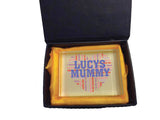 MO16 - Heart Shaped (Child's Name) Mummy Personalised Glass Crystal Block with Presentation Gift Box