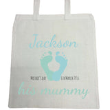 MO02 - Foot Prints Personalised Canvas Bag for Life
